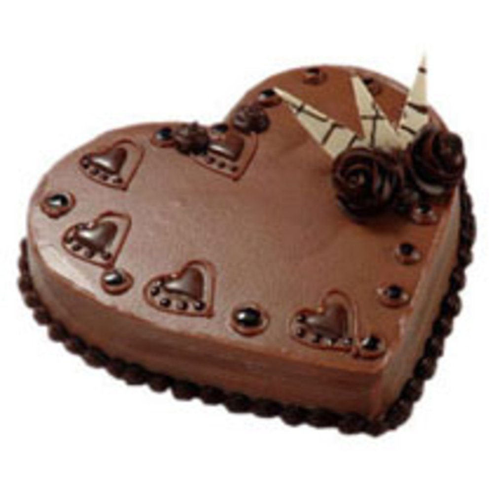2 Kg Heart shape Chocolate Cake
