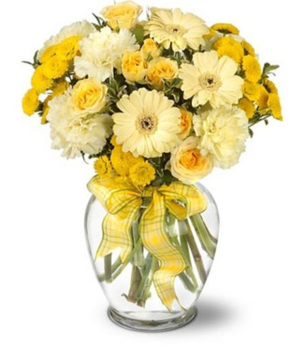 Yellow flowers arrangement